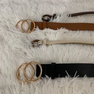 Assortment of belts - black and brown